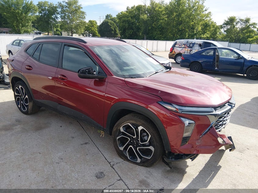 2025 Chevrolet Trax VIN KL77LJEP1SC183084 IAAI salvage auction — LEFT FRONT, Salvage (Missouri), sold $5,000 on 2026-07-28 (photo 1)