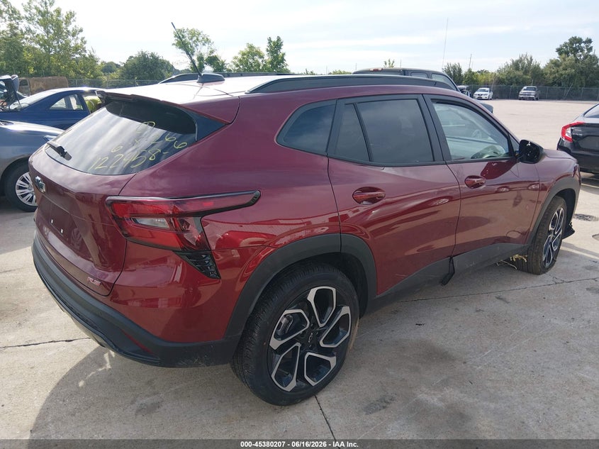 2025 Chevrolet Trax VIN KL77LJEP1SC183084 IAAI salvage auction — LEFT FRONT, Salvage (Missouri), sold $5,000 on 2026-07-28 (photo 4)