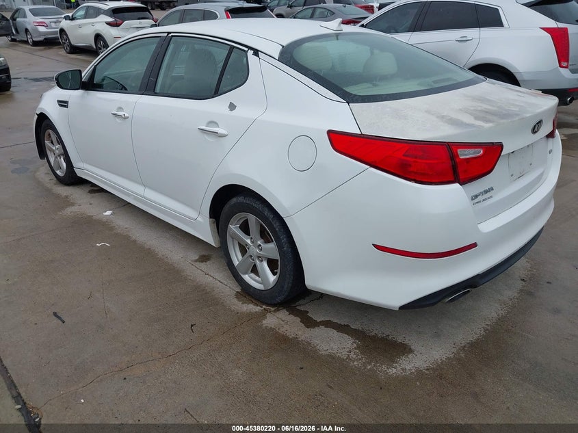 2015 Kia Optima VIN 5XXGM4A77FG505613 IAAI salvage auction — FRONT END, Original (Texas), sold $225 on 2026-07-10 (photo 3)