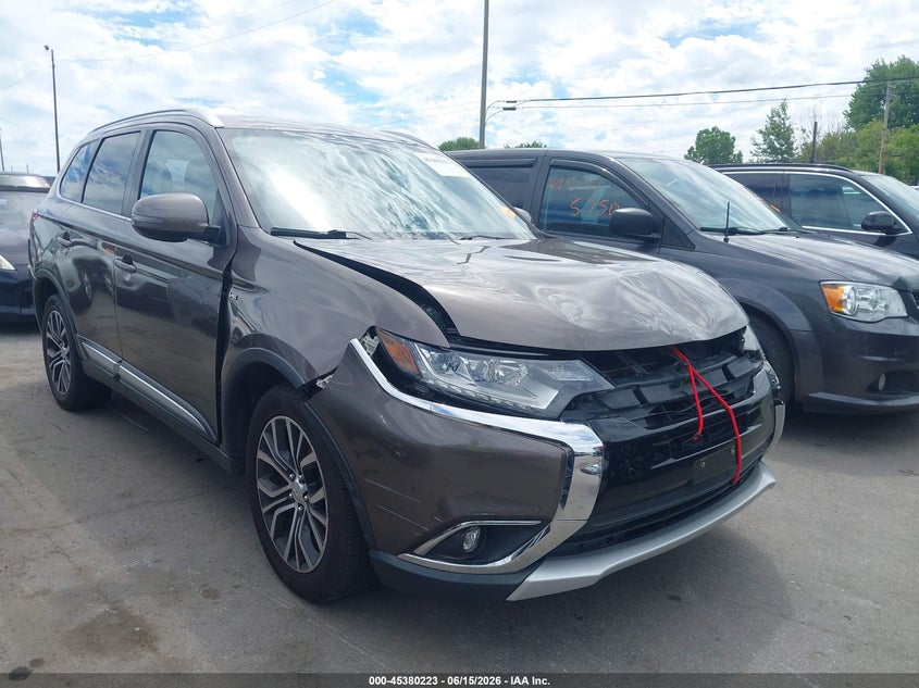 2017 Mitsubishi Outlander VIN JA4JZ4AX3HZ031161 IAAI salvage auction — FRONT END, Salvage (Ohio), sold $2,425 on 2026-08-19 (photo 1)