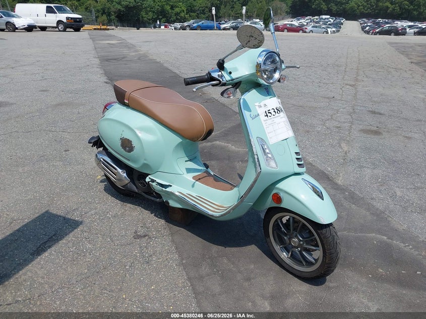 2023 Vespa - VIN ZAPM818G5P5908621 IAAI salvage auction — RIGHT FRONT, Salvage (North Carolina), sold $400 on 2026-07-16 (photo 1)