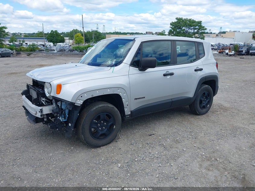 2021 Jeep Renegade VIN ZACNJDAB0MPN16575 IAAI salvage auction — FRONT END, Salvage (Pennsylvania), sold $2,550 on 2026-07-31 (photo 2)