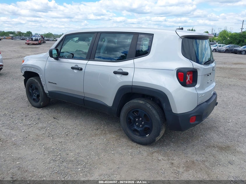 2021 Jeep Renegade VIN ZACNJDAB0MPN16575 IAAI salvage auction — FRONT END, Salvage (Pennsylvania), sold $2,550 on 2026-07-31 (photo 3)
