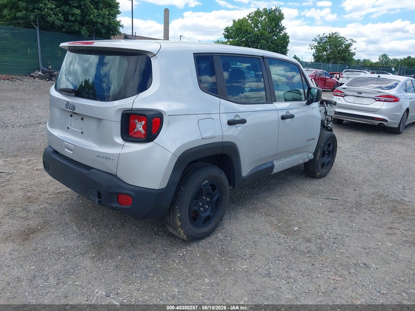 2021 Jeep Renegade VIN ZACNJDAB0MPN16575 IAAI salvage auction — FRONT END, Salvage (Pennsylvania), sold $2,550 on 2026-07-31 (photo 4)