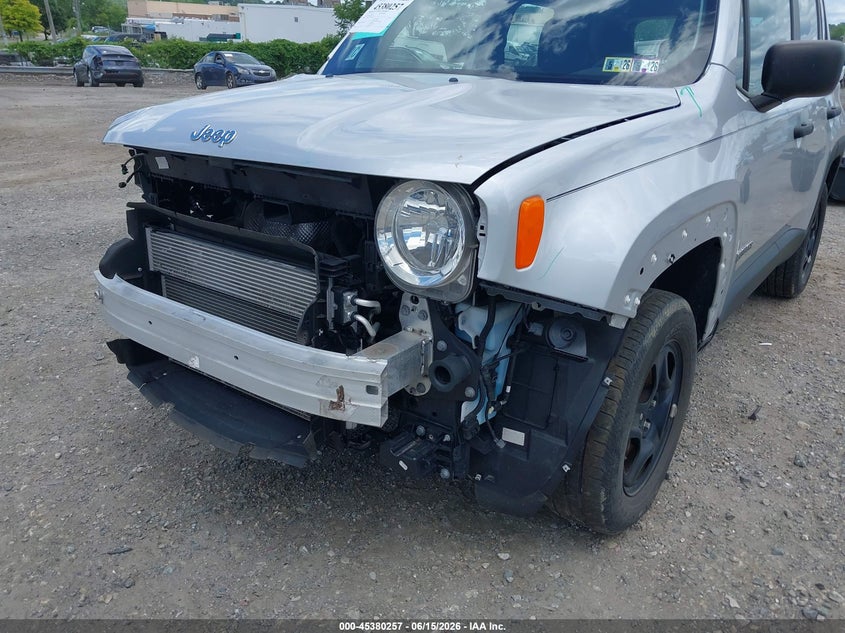 2021 Jeep Renegade VIN ZACNJDAB0MPN16575 IAAI salvage auction — FRONT END, Salvage (Pennsylvania), sold $2,550 on 2026-07-31 (photo 6)