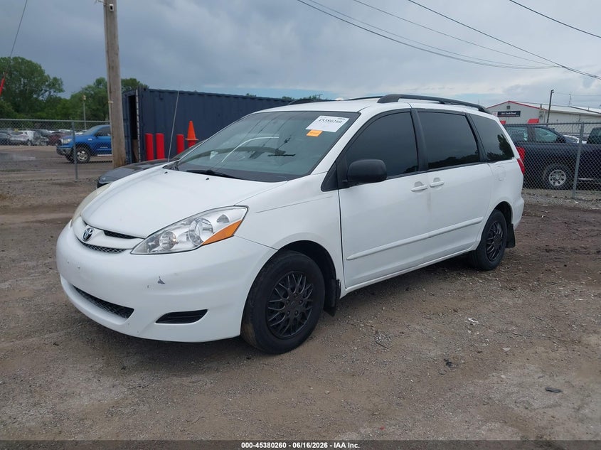 2010 Toyota Sienna VIN 5TDKK4CC2AS340863 IAAI salvage auction — RIGHT SIDE, Clear (Indiana), sold $650 on 2026-07-14 (photo 2)