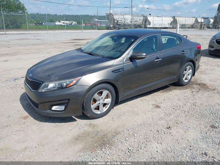2014 Kia Optima VIN 5XXGM4A71EG317510 IAAI salvage auction — NORMAL WEAR, Clear (North Carolina), sold $1,175 on 2026-07-10 (photo 2)