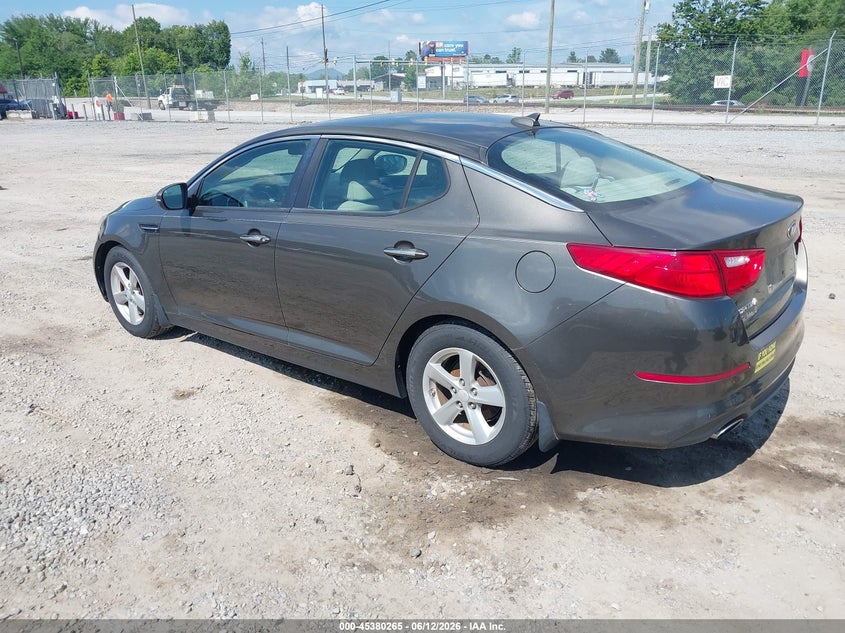 2014 Kia Optima VIN 5XXGM4A71EG317510 IAAI salvage auction — NORMAL WEAR, Clear (North Carolina), sold $1,175 on 2026-07-10 (photo 3)