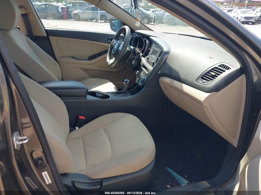 2014 Kia Optima VIN 5XXGM4A71EG317510 IAAI salvage auction — NORMAL WEAR, Clear (North Carolina), sold $1,175 on 2026-07-10 (photo 5)