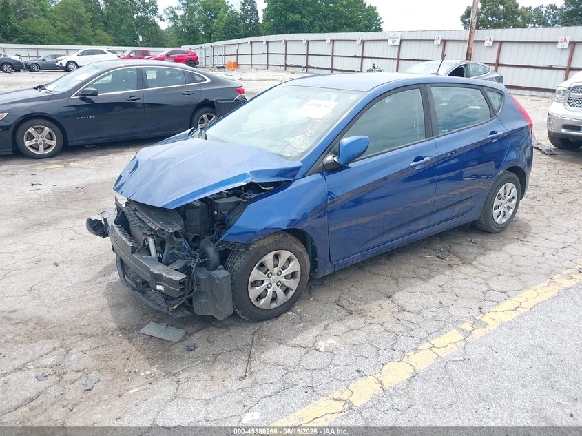 2017 Hyundai Accent VIN KMHCT5AE9HU335298 IAAI salvage auction — FRONT END, Salvage (Georgia), sold $600 on 2026-07-15 (photo 2)