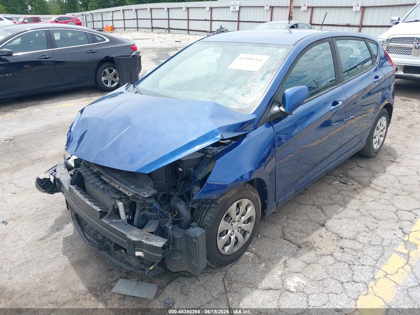 2017 Hyundai Accent VIN KMHCT5AE9HU335298 IAAI salvage auction — FRONT END, Salvage (Georgia), sold $600 on 2026-07-15 (photo 6)