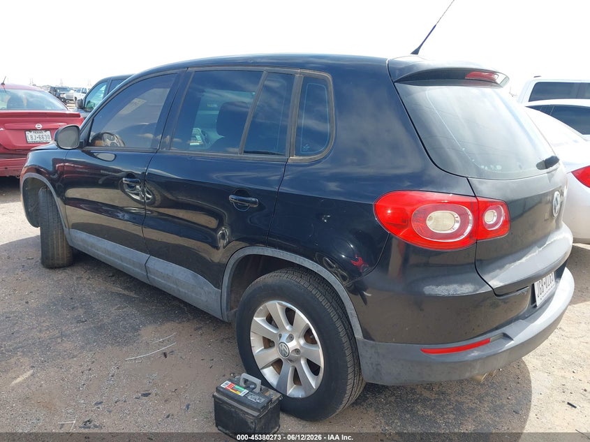 2009 Volkswagen Tiguan VIN WVGAV75N89W523436 IAAI salvage auction — NORMAL WEAR, Original (Texas), sold $175 on 2026-07-14 (photo 3)