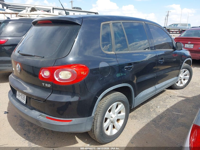 2009 Volkswagen Tiguan VIN WVGAV75N89W523436 IAAI salvage auction — NORMAL WEAR, Original (Texas), sold $175 on 2026-07-14 (photo 4)