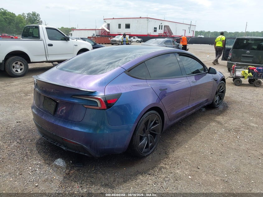 2025 Tesla Model 3 VIN 5YJ3E1ET6SF065902 IAAI salvage auction — FRONT END, Salvage Title, sold $20,750 on 2026-07-15 (photo 4)