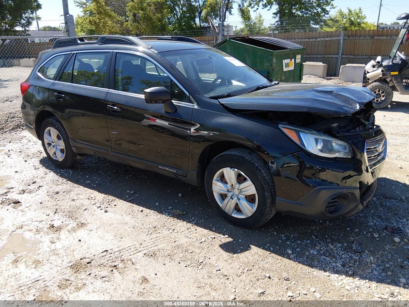 2016 Subaru Outback VIN 4S4BSBAC6G3345688 IAAI salvage auction — FRONT END, Salvage Title, sold $1,325 on 2026-09-08 (photo 1)