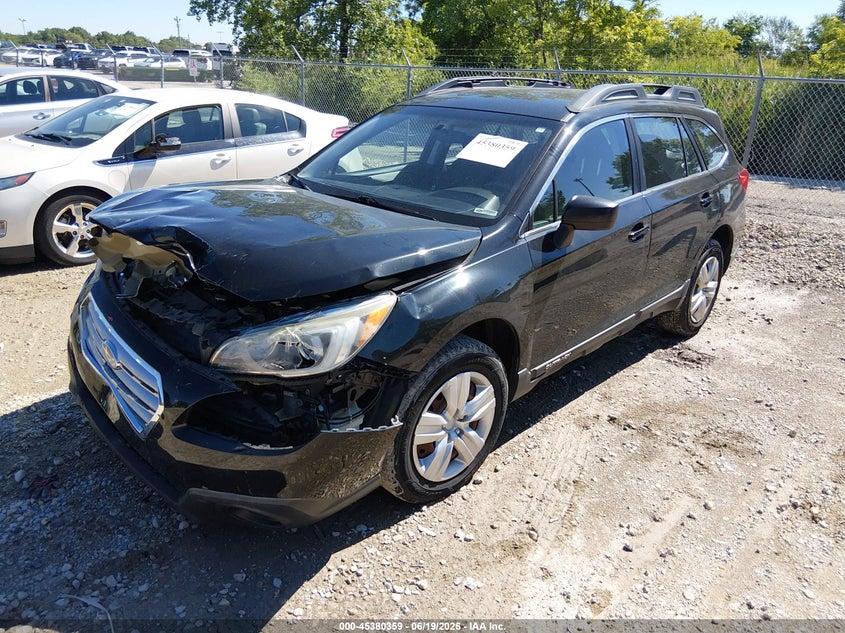 2016 Subaru Outback VIN 4S4BSBAC6G3345688 IAAI salvage auction — FRONT END, Salvage Title, sold $1,325 on 2026-09-08 (photo 2)