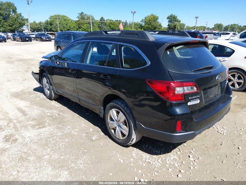 2016 Subaru Outback VIN 4S4BSBAC6G3345688 IAAI salvage auction — FRONT END, Salvage Title, sold $1,325 on 2026-09-08 (photo 3)
