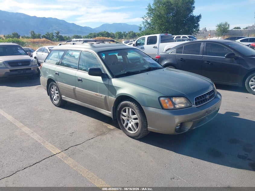 2003 Subaru Outback VIN 4S3BH675036610200 IAAI salvage auction — NORMAL WEAR, Clear (Utah), sold $325 on 2026-07-09 (photo 1)