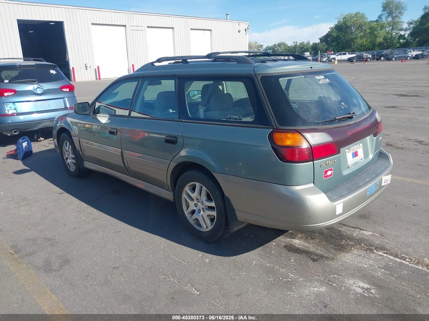 2003 Subaru Outback VIN 4S3BH675036610200 IAAI salvage auction — NORMAL WEAR, Clear (Utah), sold $325 on 2026-07-09 (photo 3)