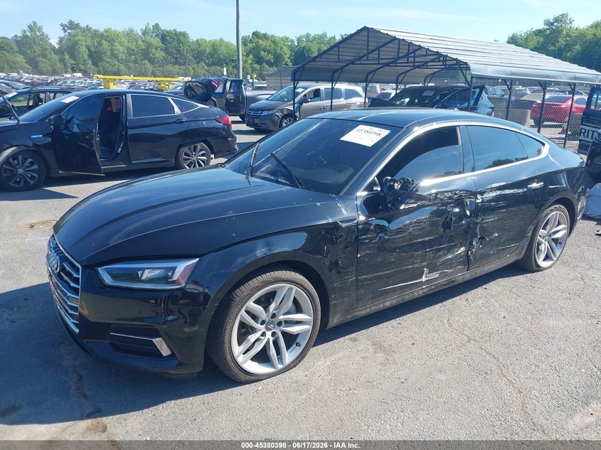 2019 Audi A5 VIN WAUBNCF58KA037239 IAAI salvage auction — SIDE, Salvage (Connecticut), sold $7,450 on 2026-07-16 (photo 2)