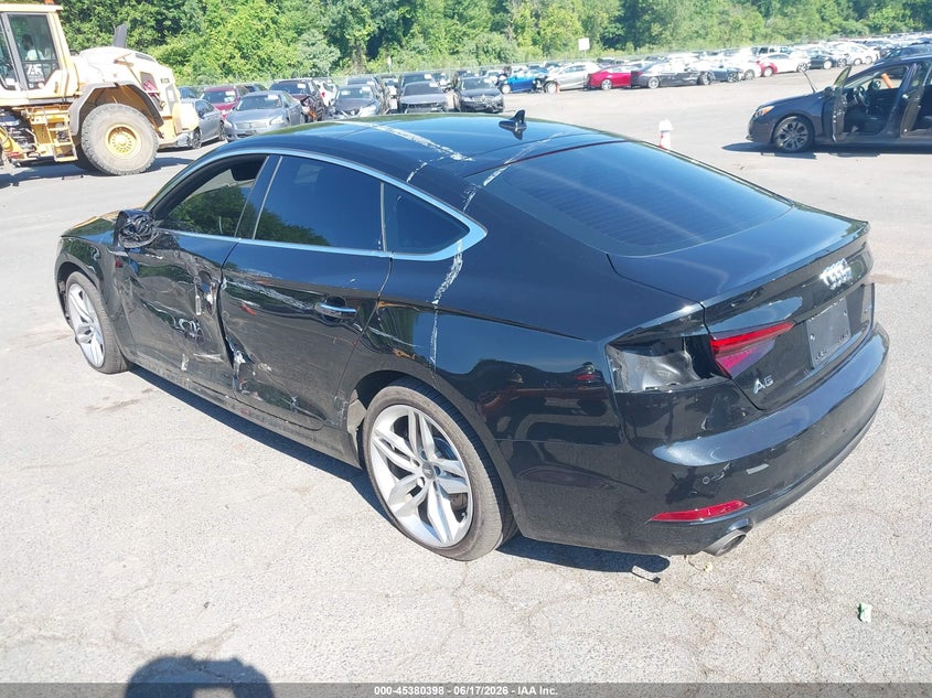 2019 Audi A5 VIN WAUBNCF58KA037239 IAAI salvage auction — SIDE, Salvage (Connecticut), sold $7,450 on 2026-07-16 (photo 3)