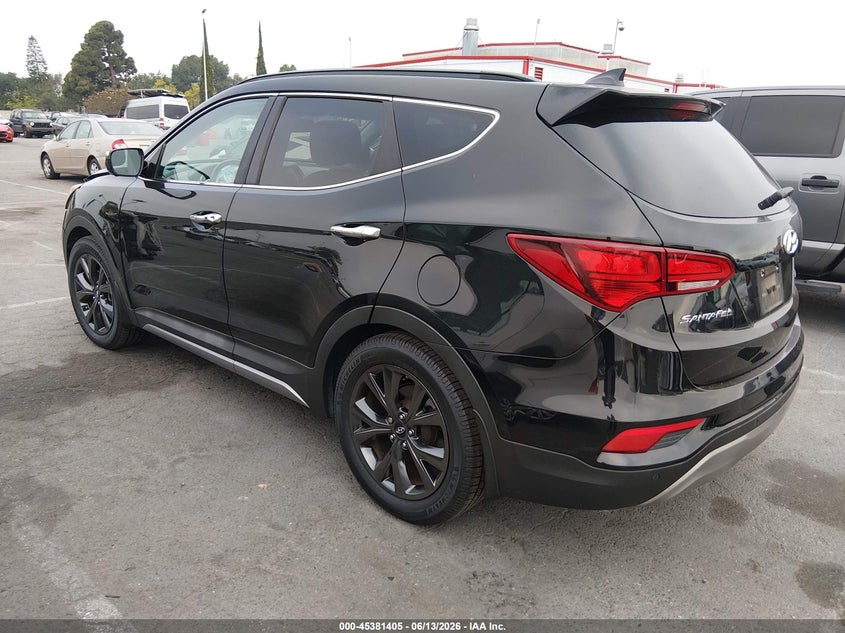 2017 Hyundai Santa fe VIN 5XYZW4LA3HG435165 IAAI salvage auction — FRONT END, Salvage (California), sold $3,000 on 2026-07-05 (photo 3)