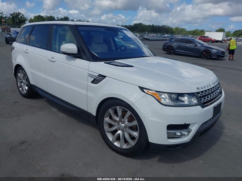 2016 Land rover Range rover sport VIN SALWR2PF4GA114831 IAAI salvage auction — NORMAL WEAR, Clear (Florida), sold $1,600 on 2026-07-29 (photo 1)