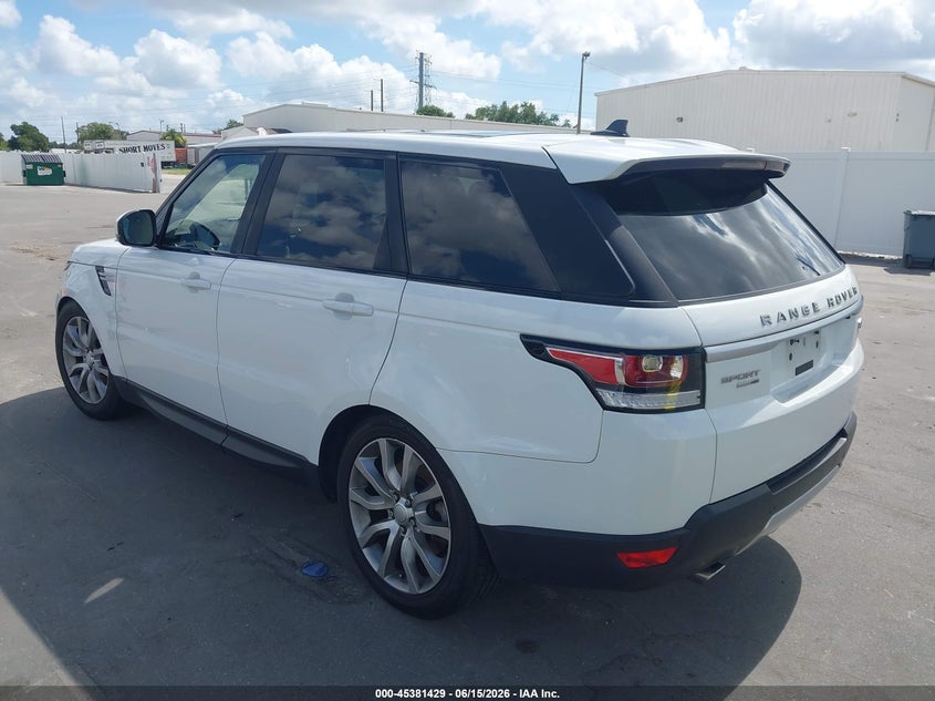 2016 Land rover Range rover sport VIN SALWR2PF4GA114831 IAAI salvage auction — NORMAL WEAR, Clear (Florida), sold $1,600 on 2026-07-29 (photo 3)