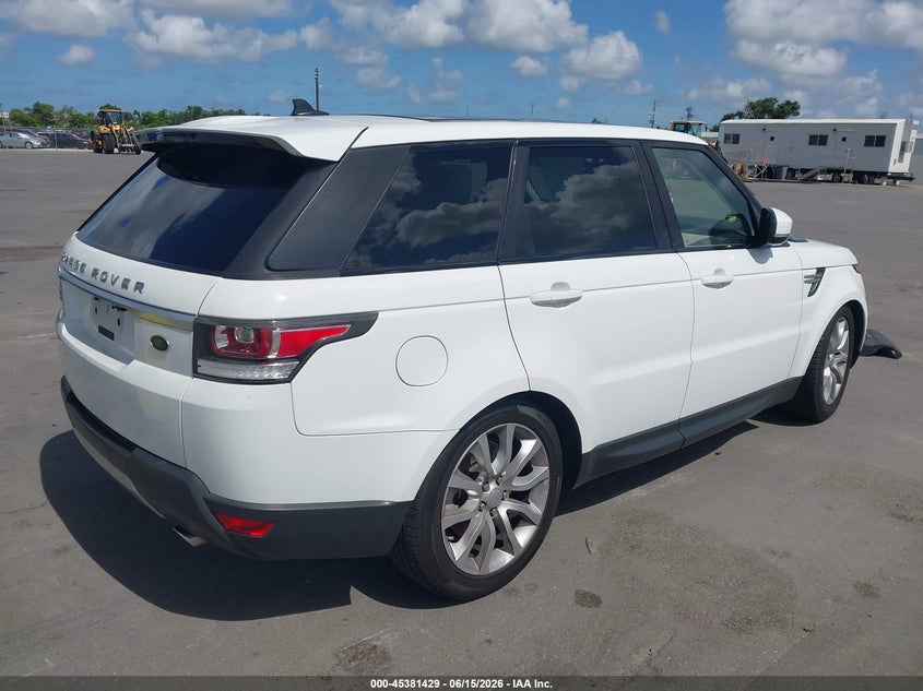 2016 Land rover Range rover sport VIN SALWR2PF4GA114831 IAAI salvage auction — NORMAL WEAR, Clear (Florida), sold $1,600 on 2026-07-29 (photo 4)