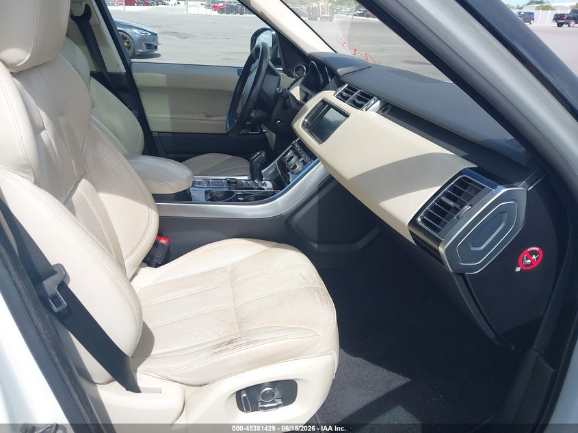 2016 Land rover Range rover sport VIN SALWR2PF4GA114831 IAAI salvage auction — NORMAL WEAR, Clear (Florida), sold $1,600 on 2026-07-29 (photo 5)