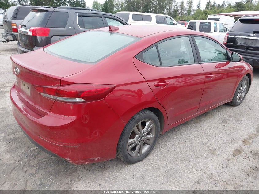 2017 Hyundai Elantra VIN KMHD84LF5HU210501 IAAI salvage auction — NORMAL WEAR, Clear (Washington), sold $1,425 on 2026-07-29 (photo 4)