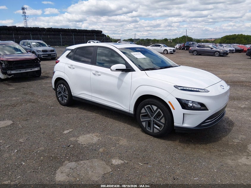 2023 Hyundai Kona VIN KM8K33AG7PU191542 IAAI salvage auction — LEFT SIDE, Salvage Title, sold $1,550 on 2026-07-24 (photo 1)