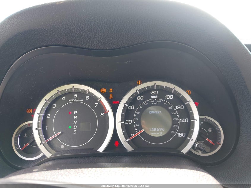 2013 Acura Tsx VIN JH4CU2F61DC010063 IAAI salvage auction — WATER/FLOOD, Salvage (Indiana), sold $175 on 2026-07-23 (photo 7)