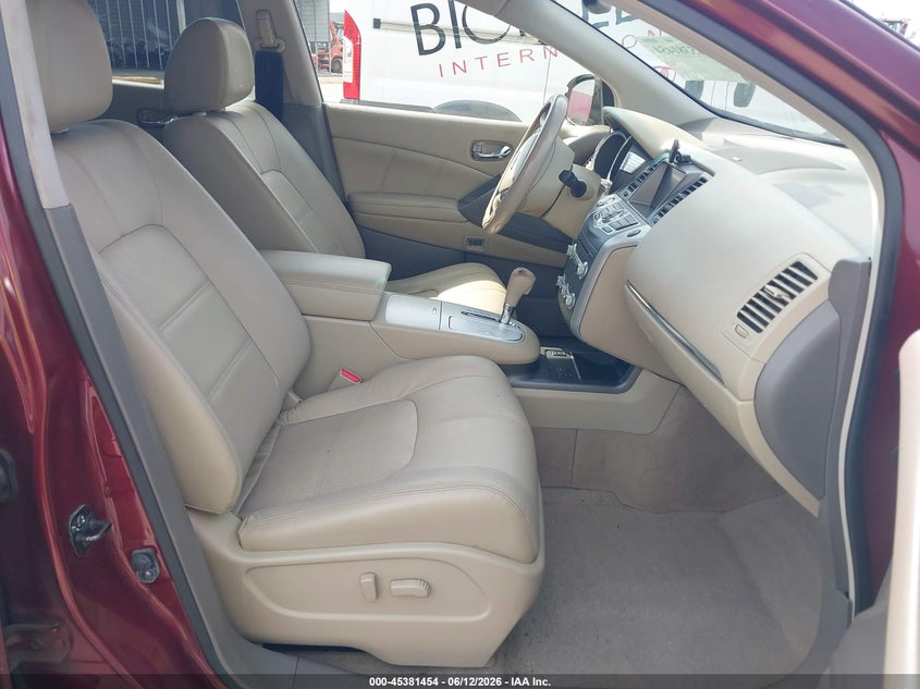 2012 Nissan Murano VIN JN8AZ1MW9CW235257 IAAI salvage auction — FRONT END, Rebuildable (Florida), sold $525 on 2026-07-14 (photo 5)