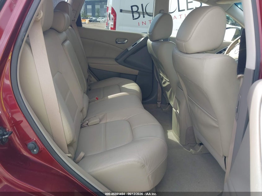 2012 Nissan Murano VIN JN8AZ1MW9CW235257 IAAI salvage auction — FRONT END, Rebuildable (Florida), sold $525 on 2026-07-14 (photo 8)