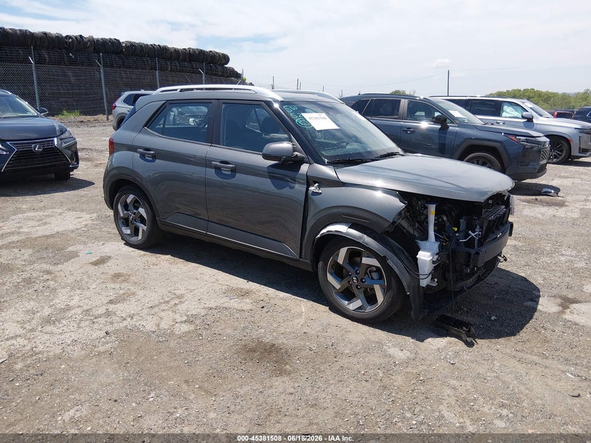 2025 Hyundai Venue VIN KMHRC8A38SU392674 IAAI salvage auction — FRONT END, Salvage Title, sold $4,575 on 2026-07-17 (photo 1)
