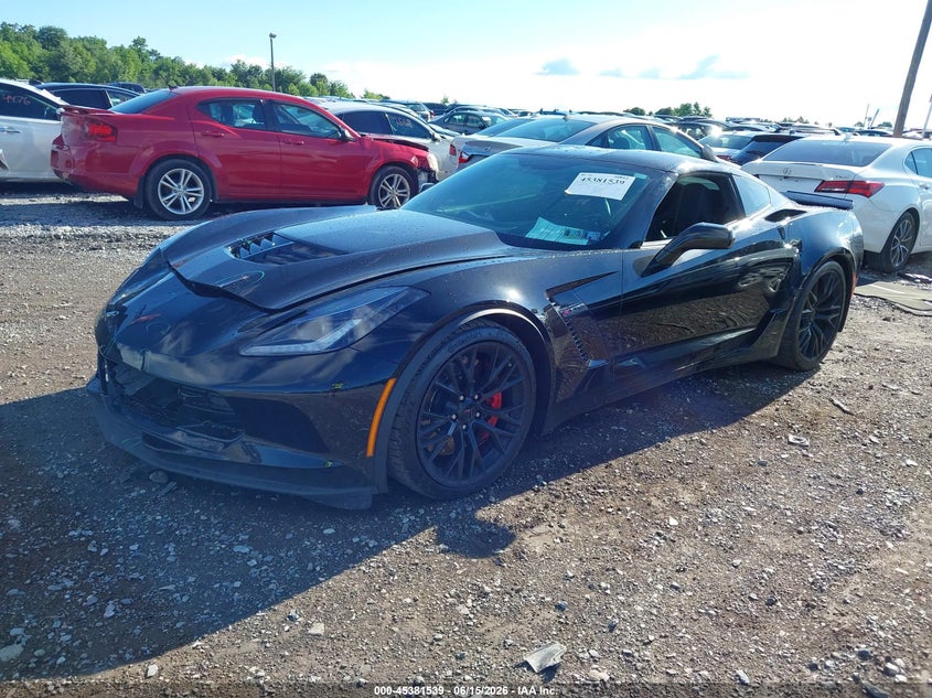 2016 Chevrolet Corvette VIN 1G1YS2D60G5607609 IAAI salvage auction — FRONT END, Salvage (Pennsylvania), sold $30,250 on 2026-07-10 (photo 2)