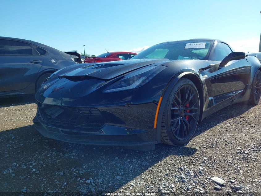 2016 Chevrolet Corvette VIN 1G1YS2D60G5607609 IAAI salvage auction — FRONT END, Salvage (Pennsylvania), sold $30,250 on 2026-07-10 (photo 6)
