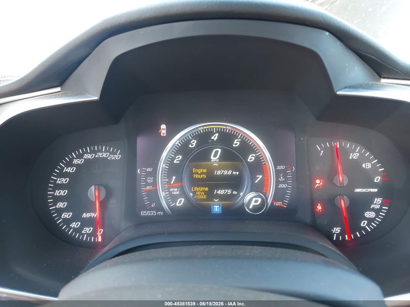 2016 Chevrolet Corvette VIN 1G1YS2D60G5607609 IAAI salvage auction — FRONT END, Salvage (Pennsylvania), sold $30,250 on 2026-07-10 (photo 7)