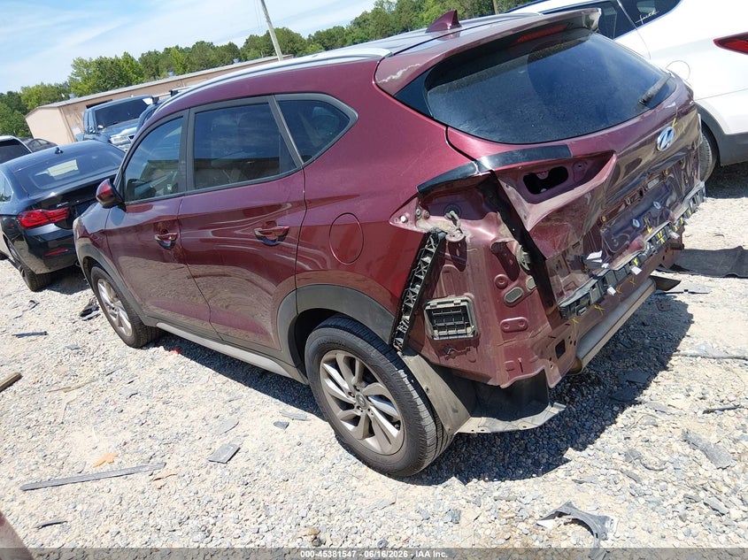 2018 Hyundai Tucson VIN KM8J33A47JU665367 IAAI salvage auction — REAR END, Salvage (North Carolina), sold $1,450 on 2026-07-27 (photo 3)