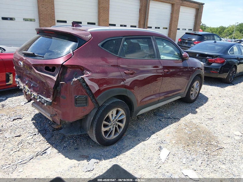 2018 Hyundai Tucson VIN KM8J33A47JU665367 IAAI salvage auction — REAR END, Salvage (North Carolina), sold $1,450 on 2026-07-27 (photo 4)