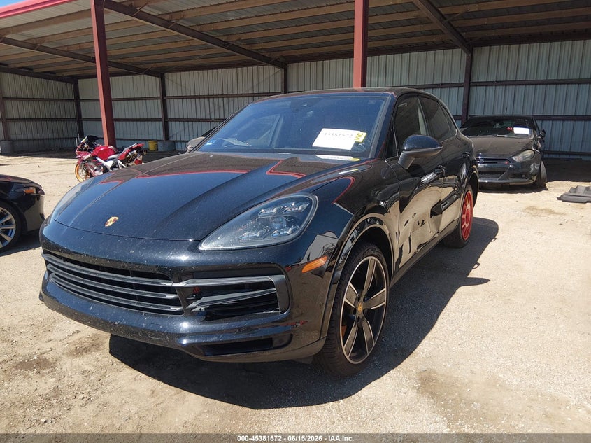 2021 Porsche Cayenne VIN WP1AA2AY2MDA00242 IAAI salvage auction — LEFT SIDE, Wait Title, sold $18,100 on 2026-09-11 (photo 2)