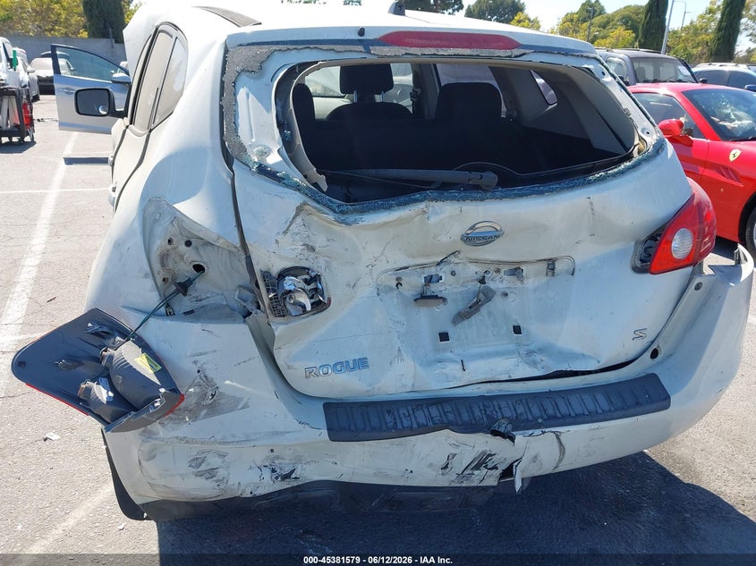 2009 Nissan Rogue sport VIN JN8AS58T09W044380 IAAI salvage auction — REAR END, Salvage (California), sold $425 on 2026-07-23 (photo 6)