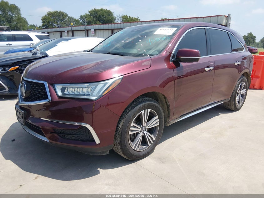 2018 Acura Mdx VIN 5J8YD4H33JL019902 IAAI salvage auction — RIGHT SIDE, Original (Texas), sold $8,100 on 2026-09-01 (photo 2)