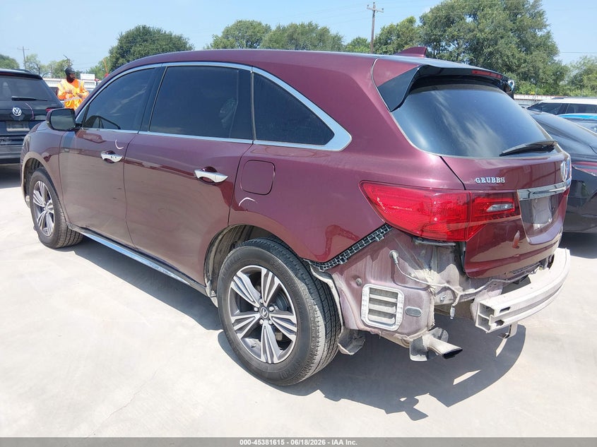 2018 Acura Mdx VIN 5J8YD4H33JL019902 IAAI salvage auction — RIGHT SIDE, Original (Texas), sold $8,100 on 2026-09-01 (photo 3)