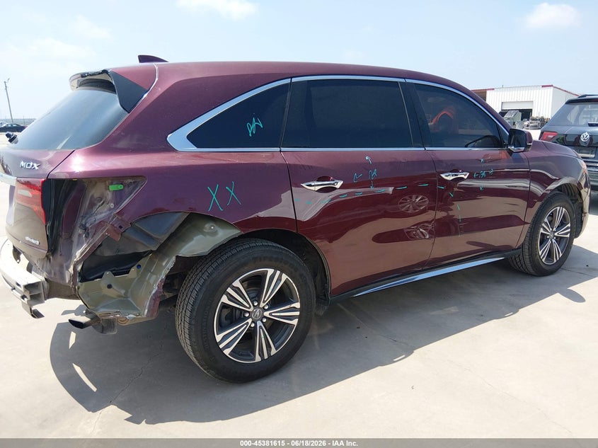 2018 Acura Mdx VIN 5J8YD4H33JL019902 IAAI salvage auction — RIGHT SIDE, Original (Texas), sold $8,100 on 2026-09-01 (photo 6)