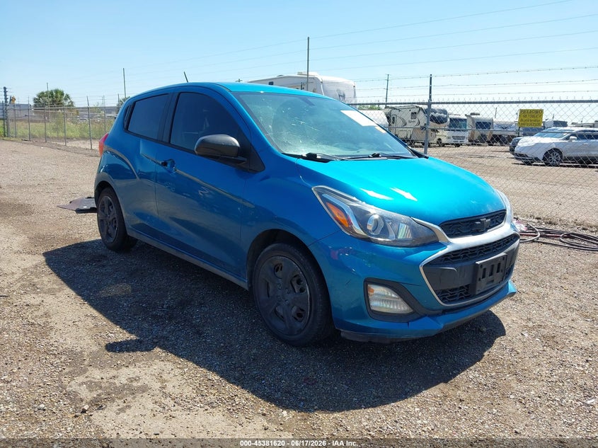 2019 Chevrolet Spark VIN KL8CB6SA8KC785541 IAAI salvage auction — LEFT & RIGHT, Original (Texas), sold $975 on 2026-07-28 (photo 1)