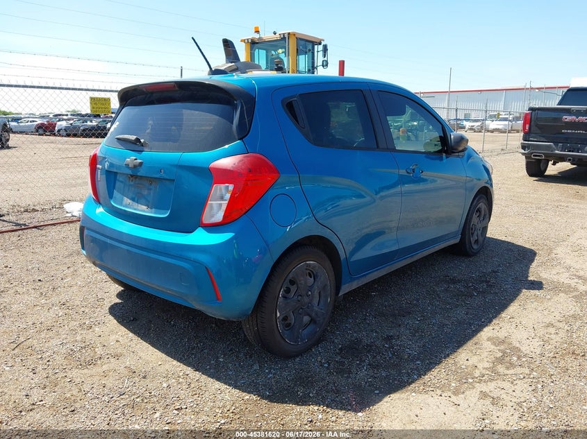 2019 Chevrolet Spark VIN KL8CB6SA8KC785541 IAAI salvage auction — LEFT & RIGHT, Original (Texas), sold $975 on 2026-07-28 (photo 4)