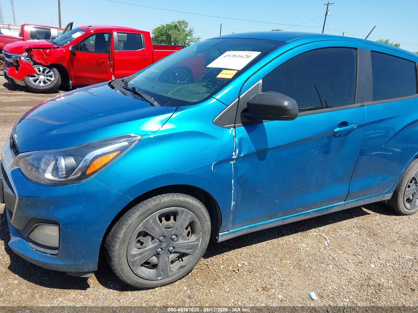 2019 Chevrolet Spark VIN KL8CB6SA8KC785541 IAAI salvage auction — LEFT & RIGHT, Original (Texas), sold $975 on 2026-07-28 (photo 6)
