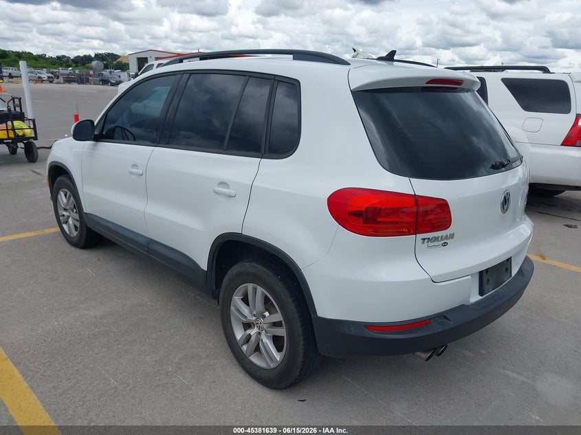 2015 Volkswagen Tiguan VIN WVGBV7AX4FW585617 IAAI salvage auction — NORMAL WEAR, Clear (Texas), sold $1,800 on 2026-07-16 (photo 3)